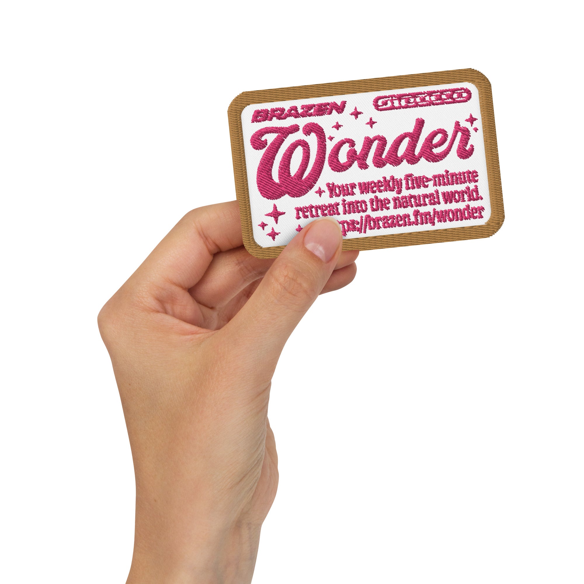 Wonder Podcast Embroidered Patch