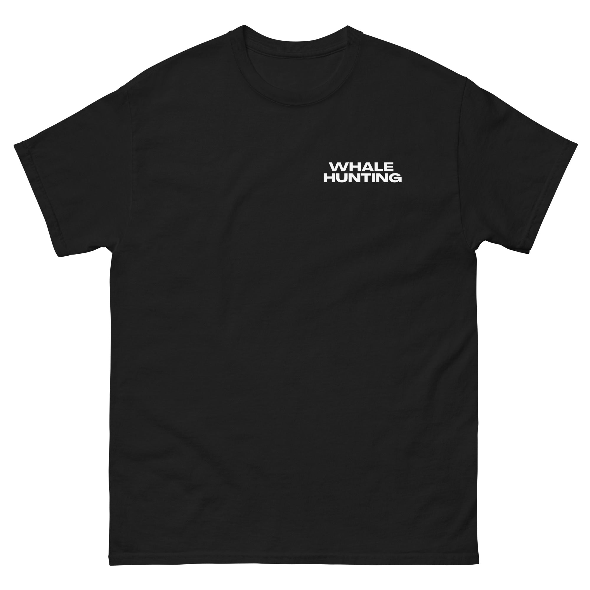 Whale Hunting Logo Tee Black