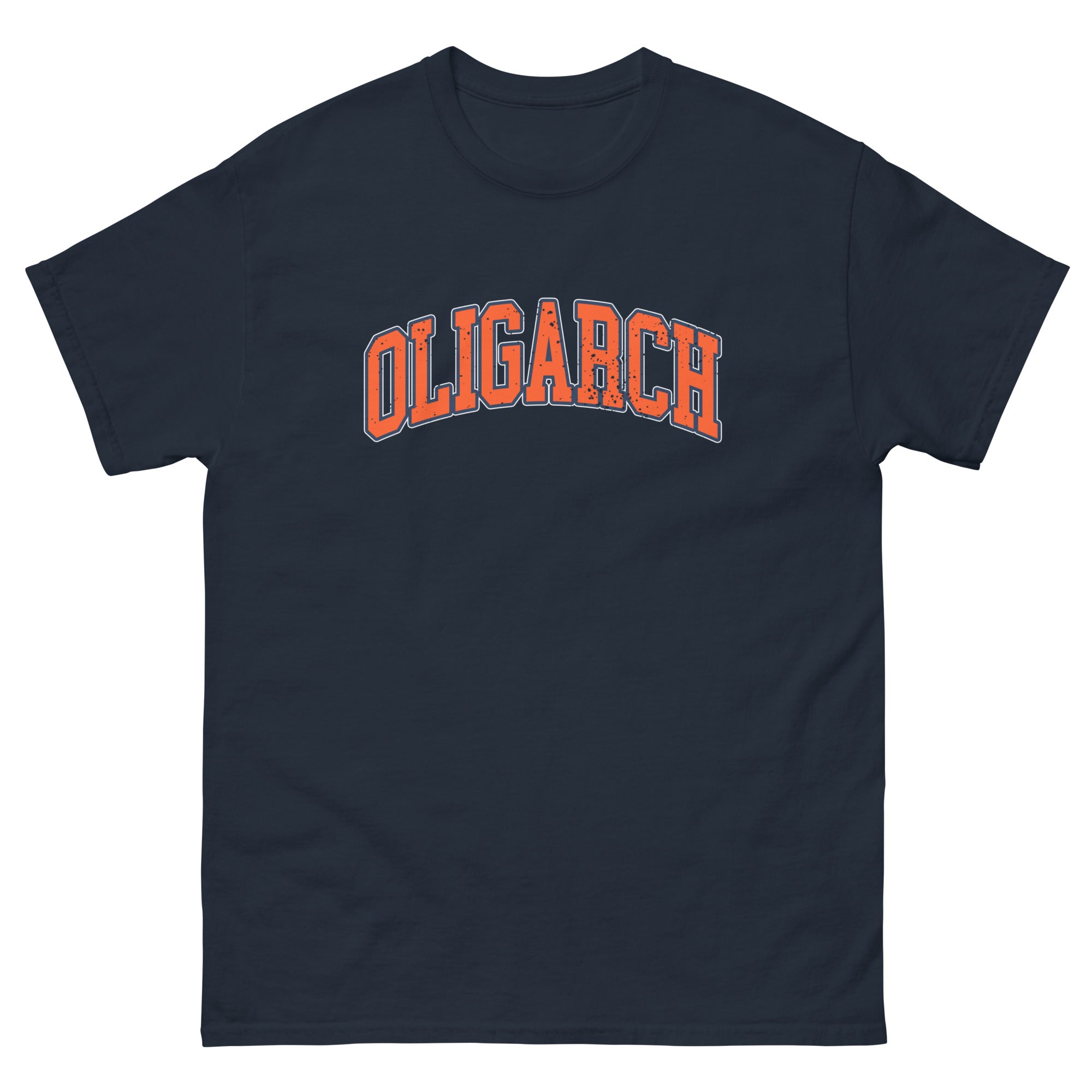 Whale Hunting Oligarch Navy Tee