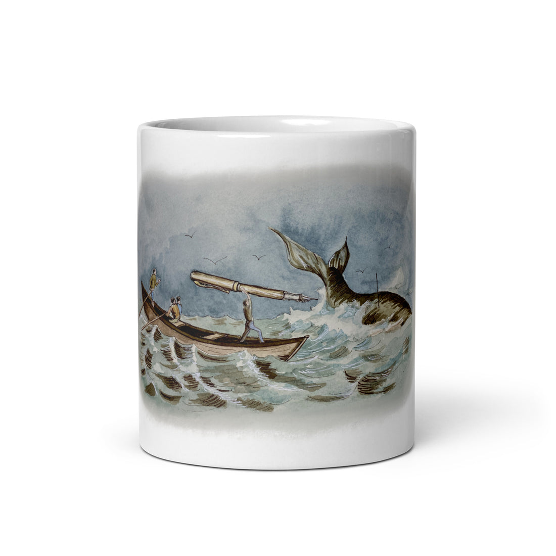 White Whale Hunting Harpoon Mug