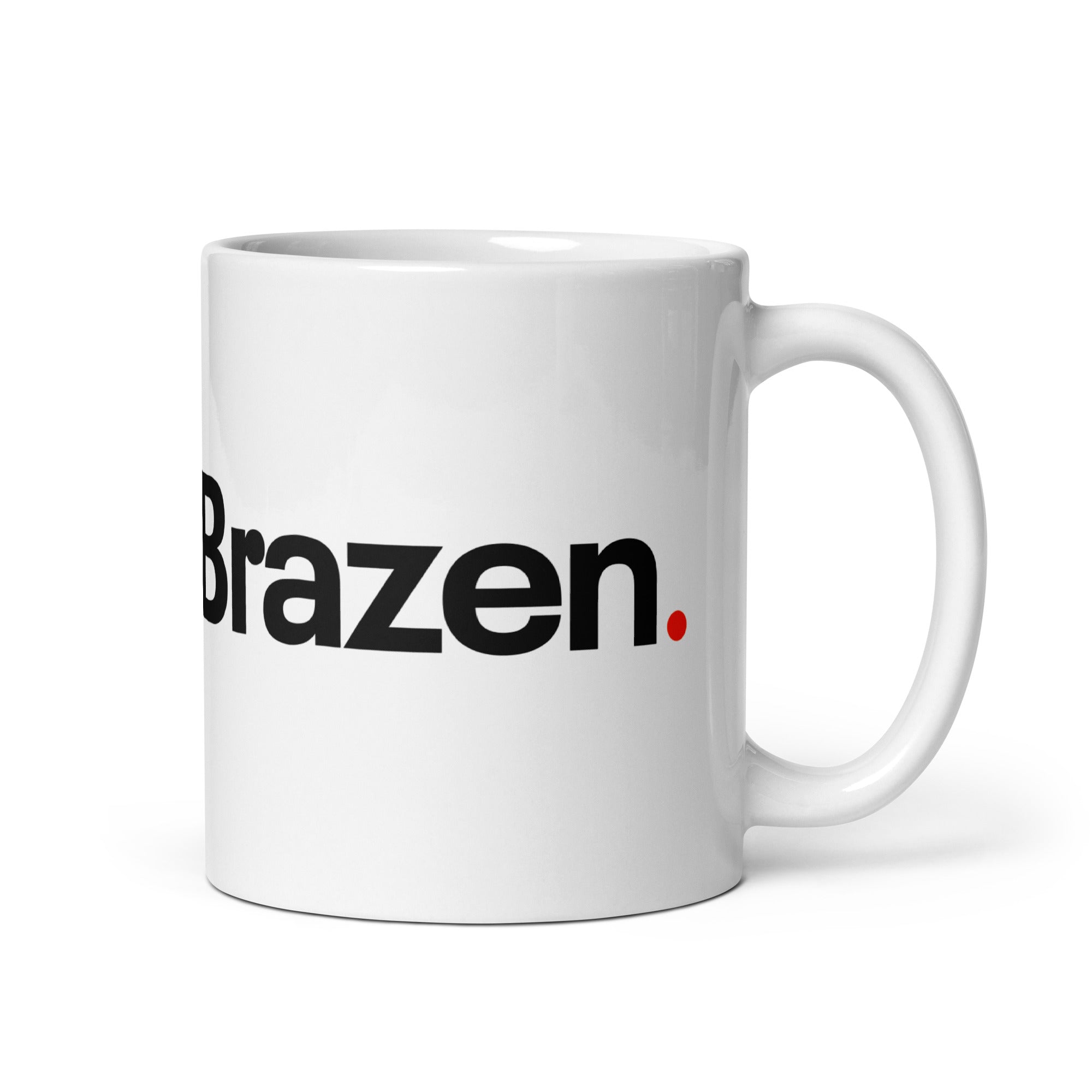 White Project Brazen Logo Mug